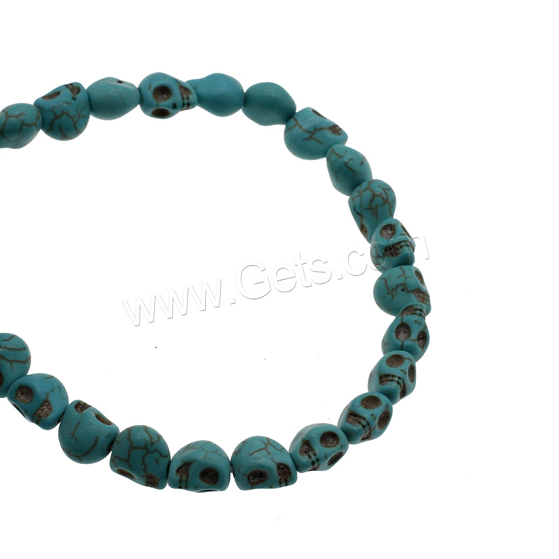 Synthetic Turquoise Beads, Skull, different size for choice, more colors for choice, Hole:Approx 1mm, Sold By Strand