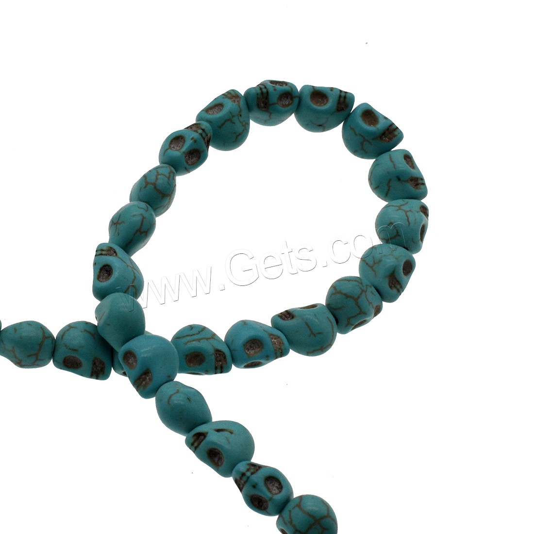 Synthetic Turquoise Beads, Skull, different size for choice, more colors for choice, Hole:Approx 1mm, Sold By Strand