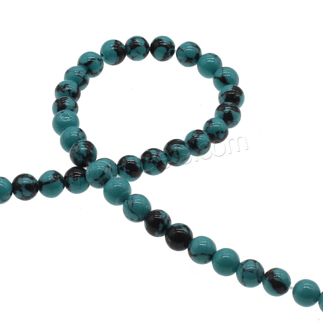 Synthetic Turquoise Beads, Round, different size for choice, skyblue, Hole:Approx 1mm, Sold By Strand