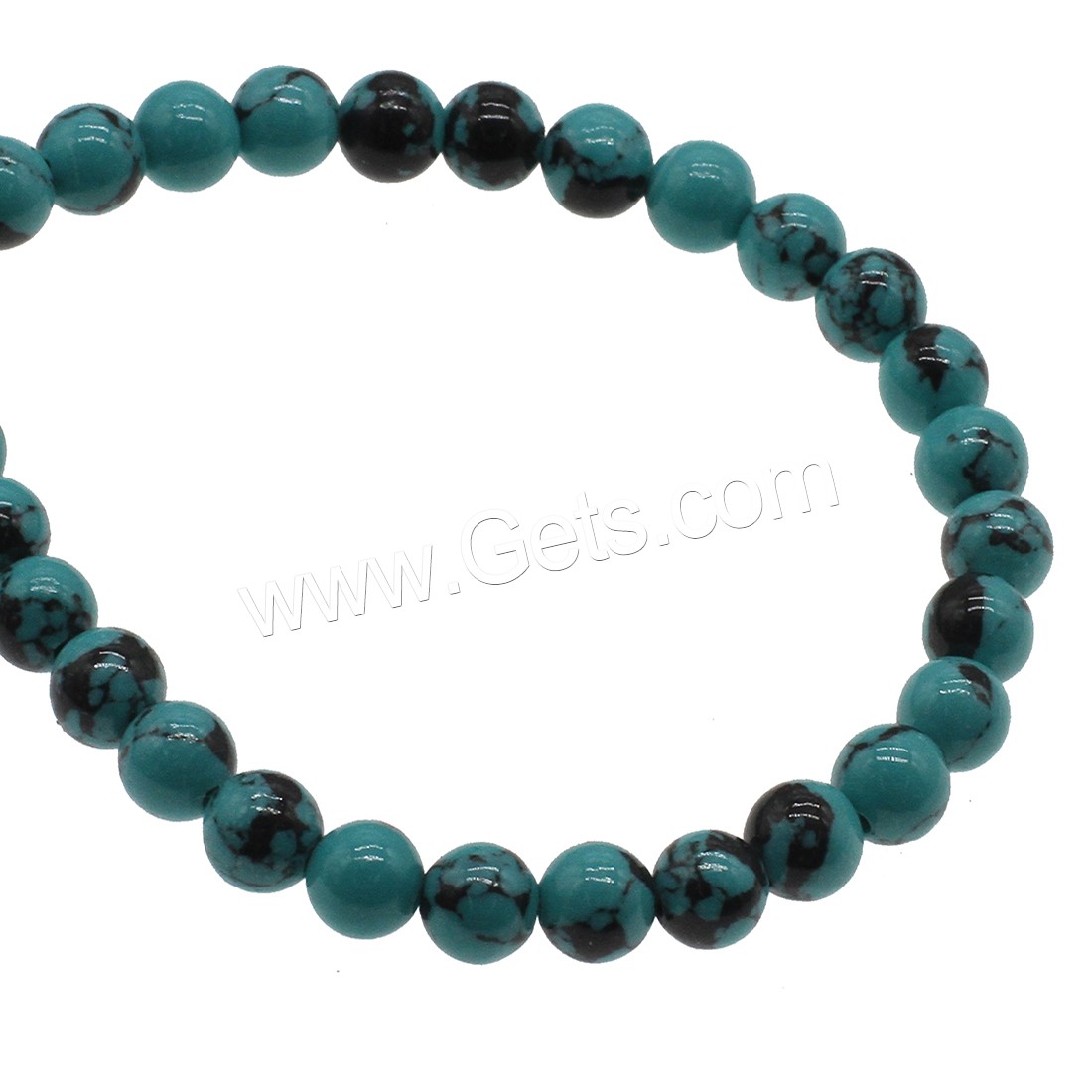 Synthetic Turquoise Beads, Round, different size for choice, skyblue, Hole:Approx 1mm, Sold By Strand