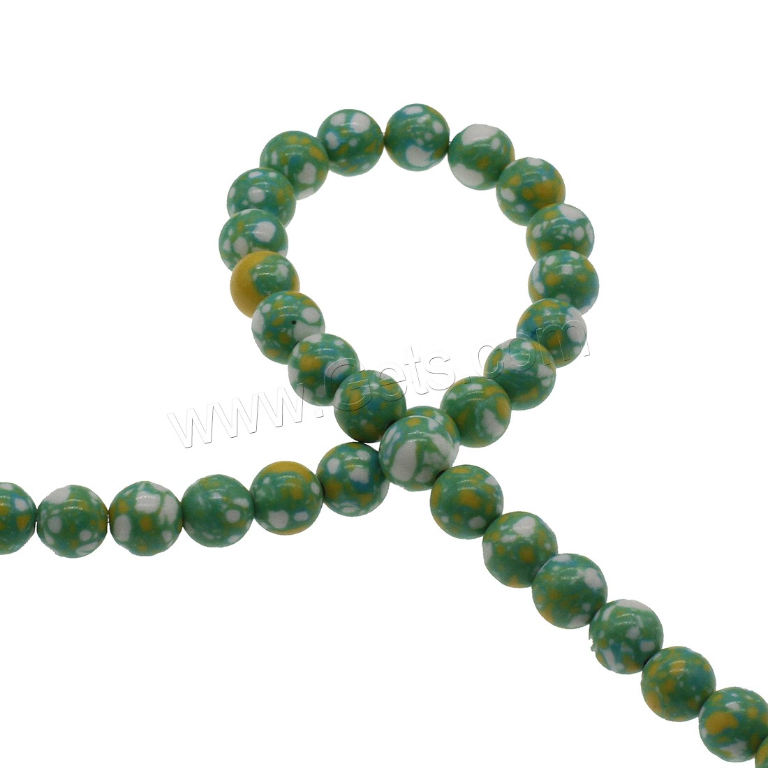 Synthetic Turquoise Beads, Round, different size for choice, green, Hole:Approx 1mm, Sold By Strand