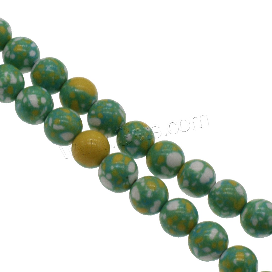 Synthetic Turquoise Beads, Round, different size for choice, green, Hole:Approx 1mm, Sold By Strand