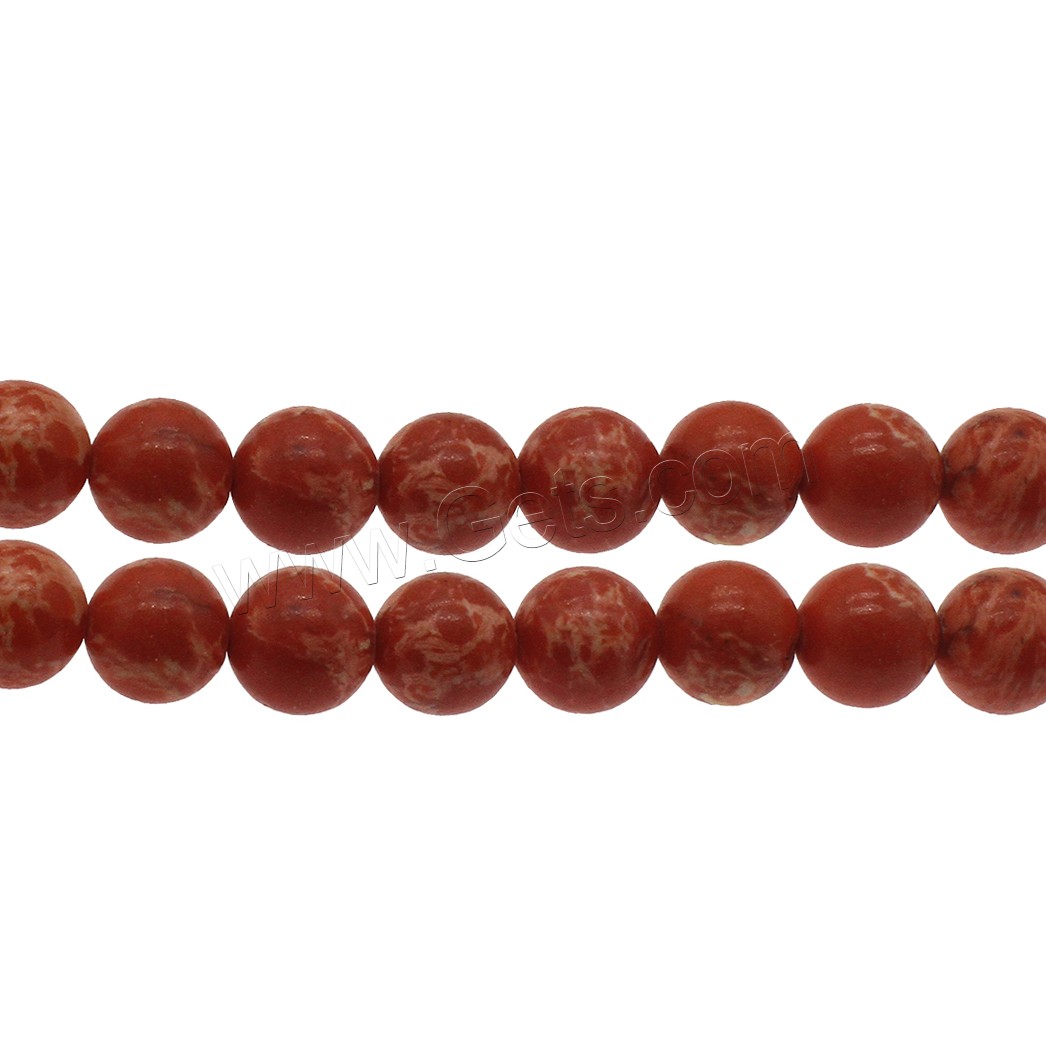 Synthetic Turquoise Beads, Round, different size for choice, red, Hole:Approx 1mm, Sold By Strand