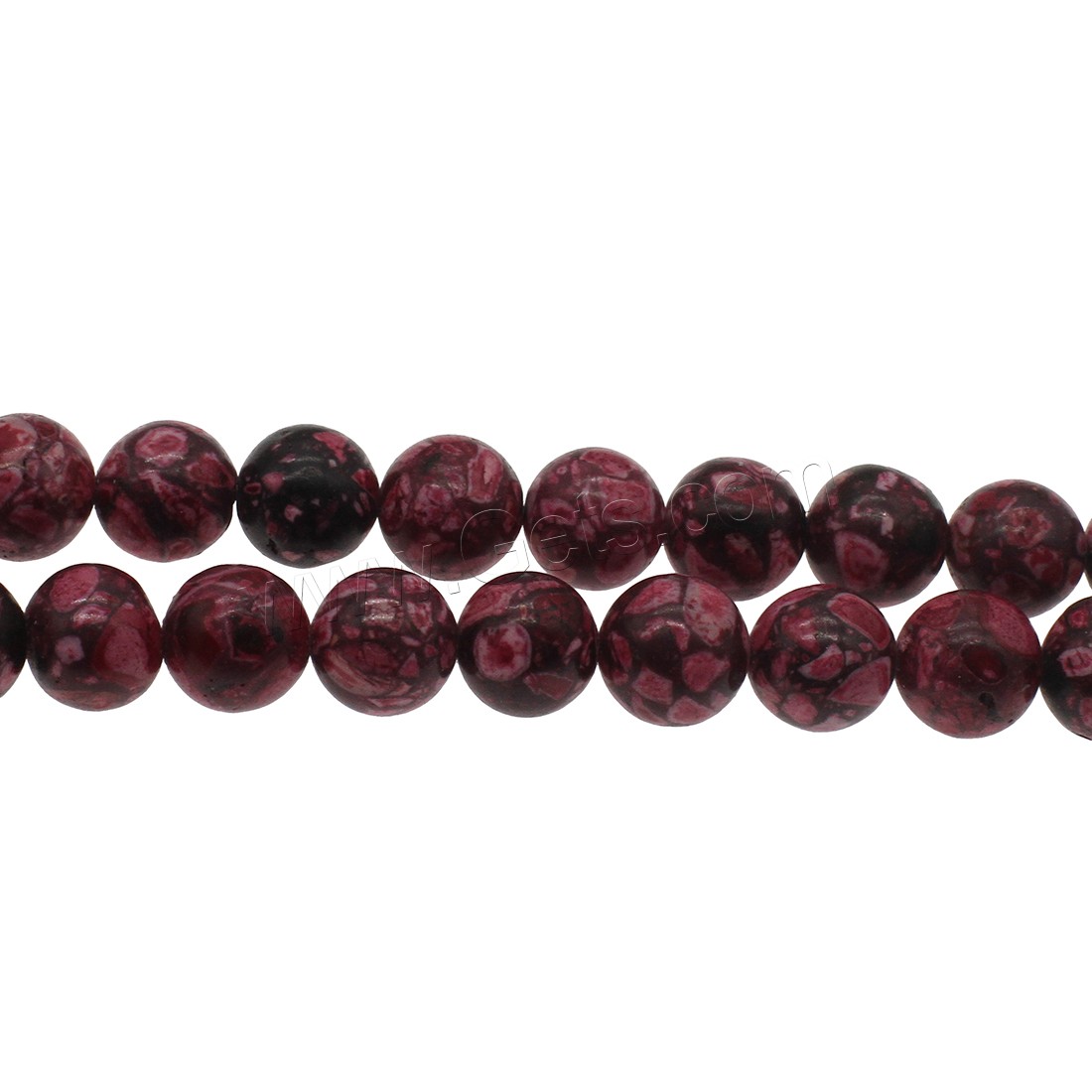 Synthetic Turquoise Beads, Round, different size for choice, deep red, Hole:Approx 1mm, Sold By Strand