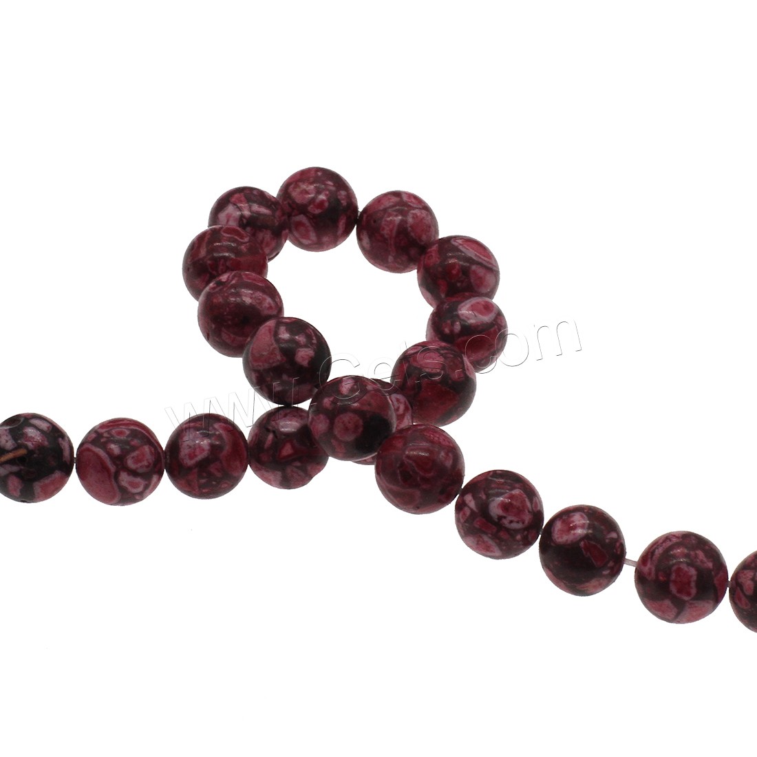 Synthetic Turquoise Beads, Round, different size for choice, deep red, Hole:Approx 1mm, Sold By Strand