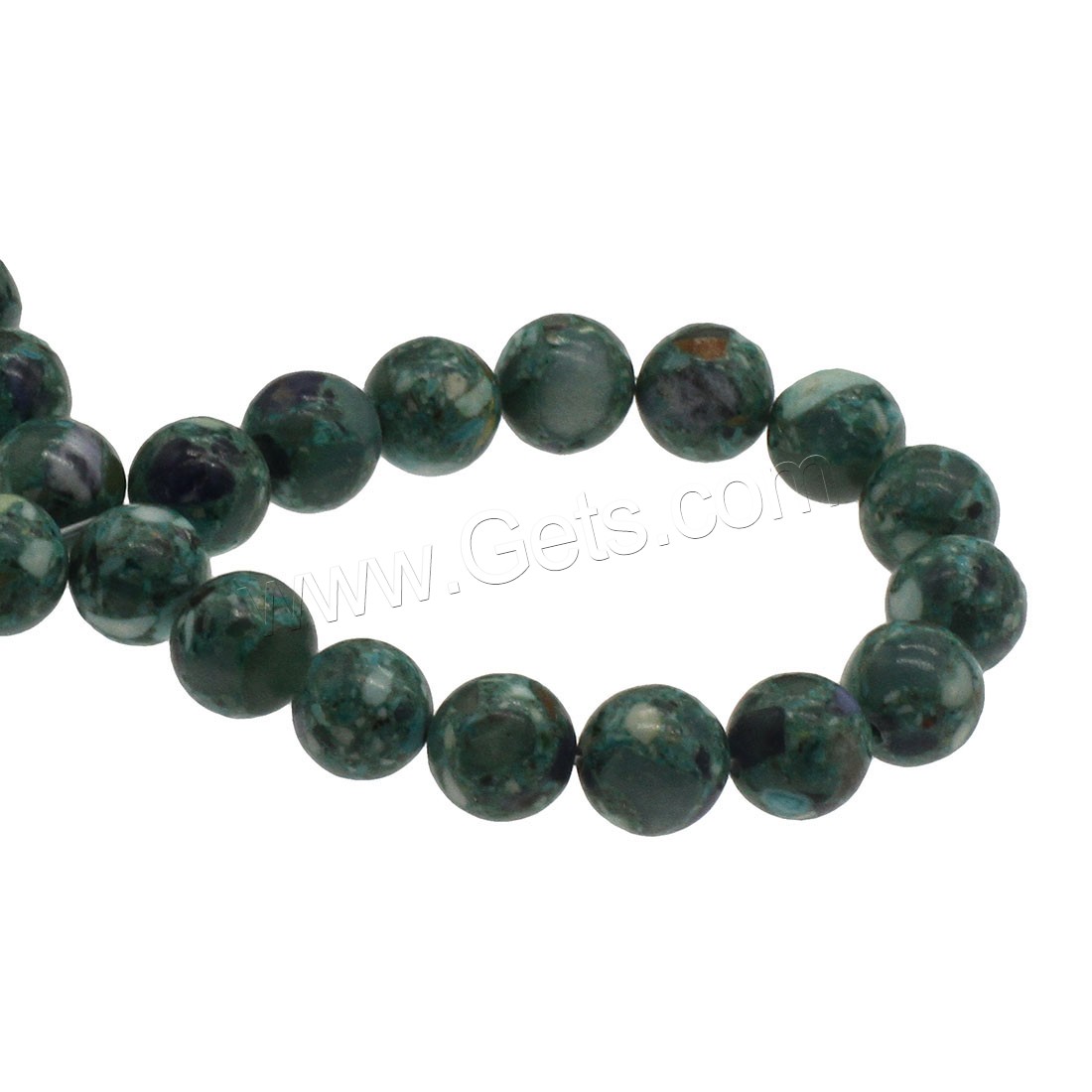 Synthetic Turquoise Beads, Round, different size for choice, green, Hole:Approx 1mm, Sold By Strand