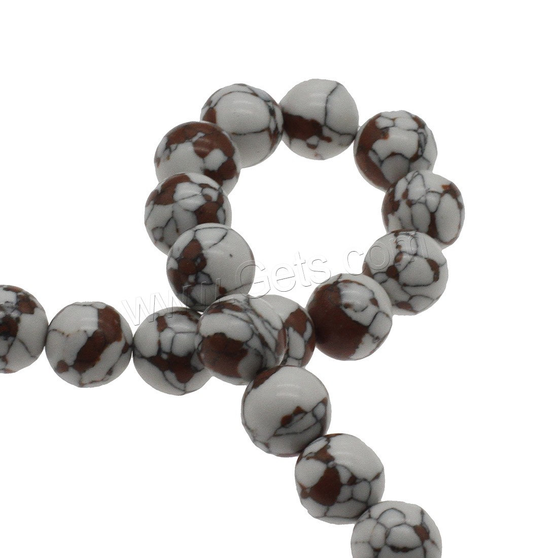 Synthetic Turquoise Beads, Round, different size for choice, Hole:Approx 1.2mm, Sold By Strand