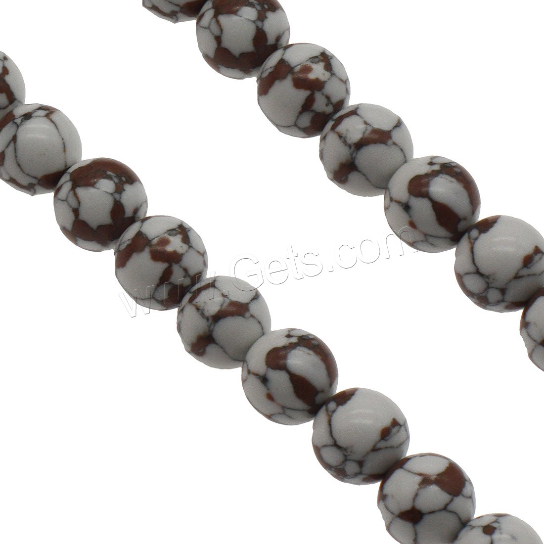 Synthetic Turquoise Beads, Round, different size for choice, Hole:Approx 1.2mm, Sold By Strand