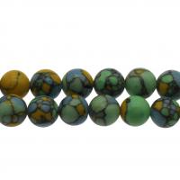 Synthetic Turquoise Beads, Round Approx 0.8mm 