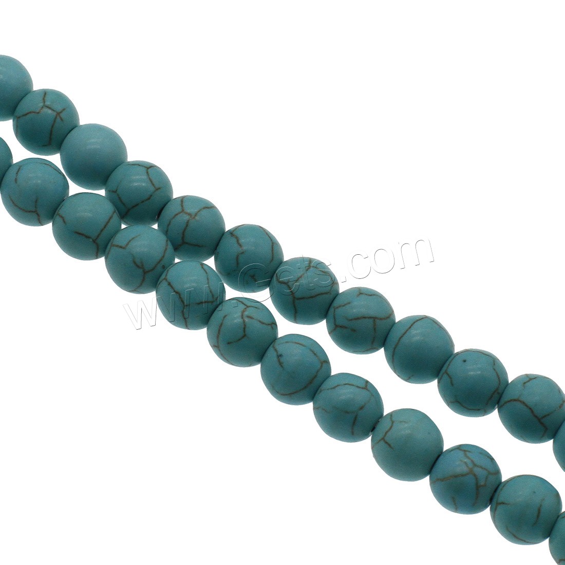 Synthetic Turquoise Beads, Round, different size for choice, skyblue, Hole:Approx 0.7mm, Sold By Strand