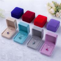 Velvet Pendant Box, Velveteen, plated, portable & durable 5/PC 