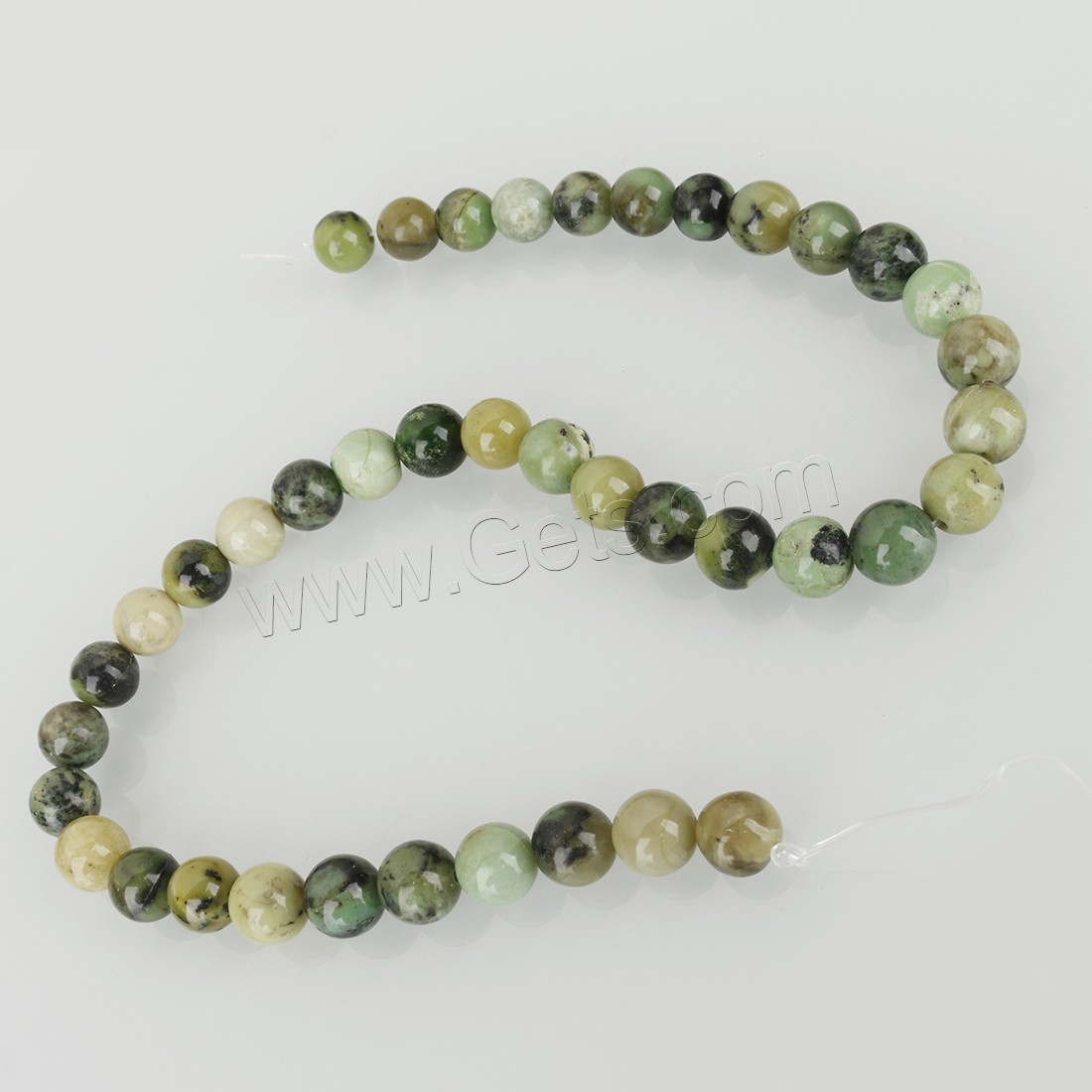 Australie Jade goutte, Rond, DIY & normes différentes pour le choix, Trou:Environ 1.5mm, Longueur:Environ 15.5 pouce, Vendu par brin