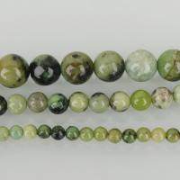 Australien Jade Perle, rund, DIY & verschiedene Größen vorhanden, Bohrung:ca. 1.5mm, Länge:ca. 15.5 ZollInch, verkauft von Strang