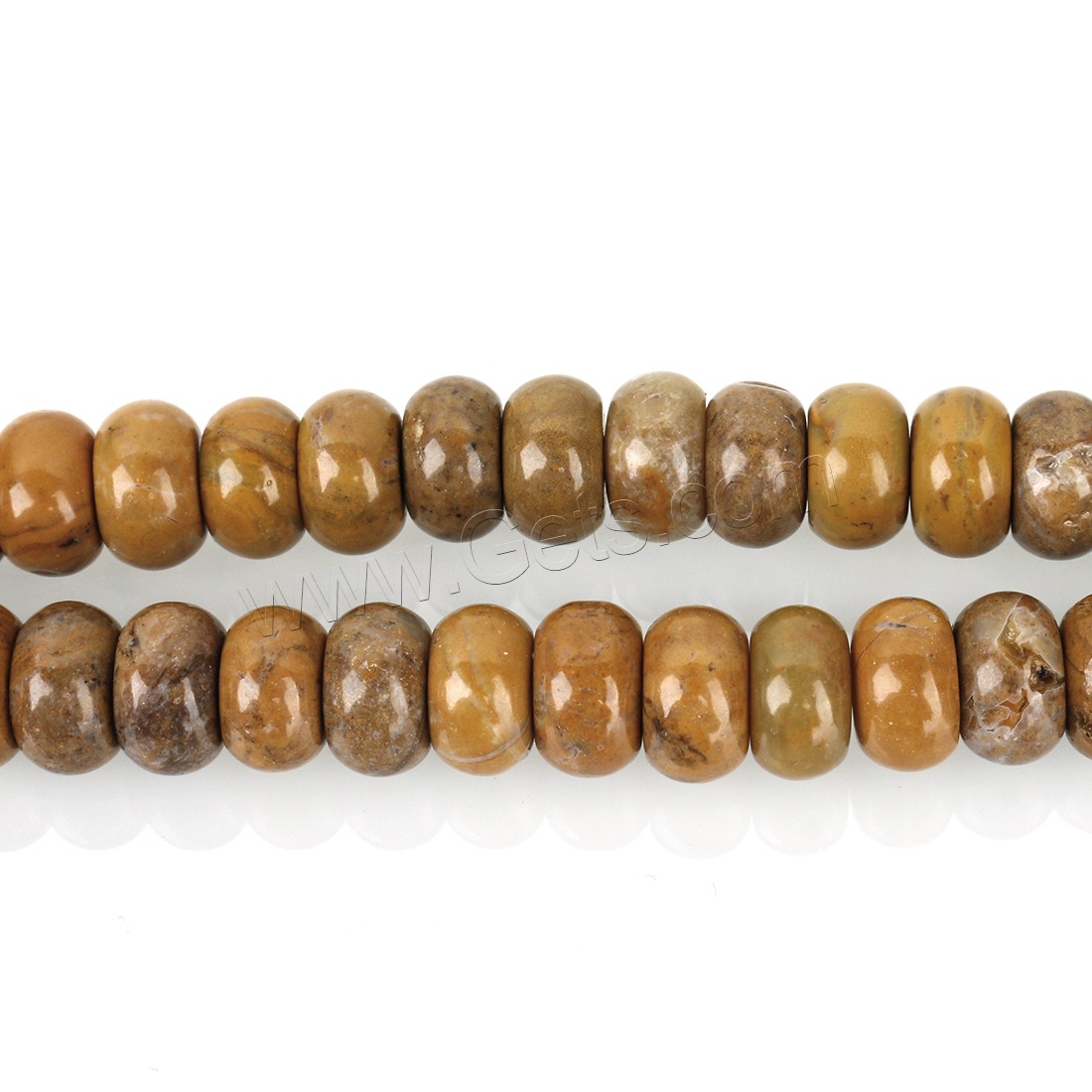 Field-yellow Stone Beads, Abacus, DIY & different size for choice, Hole:Approx 1mm, Length:Approx 16 Inch, Sold By Strand