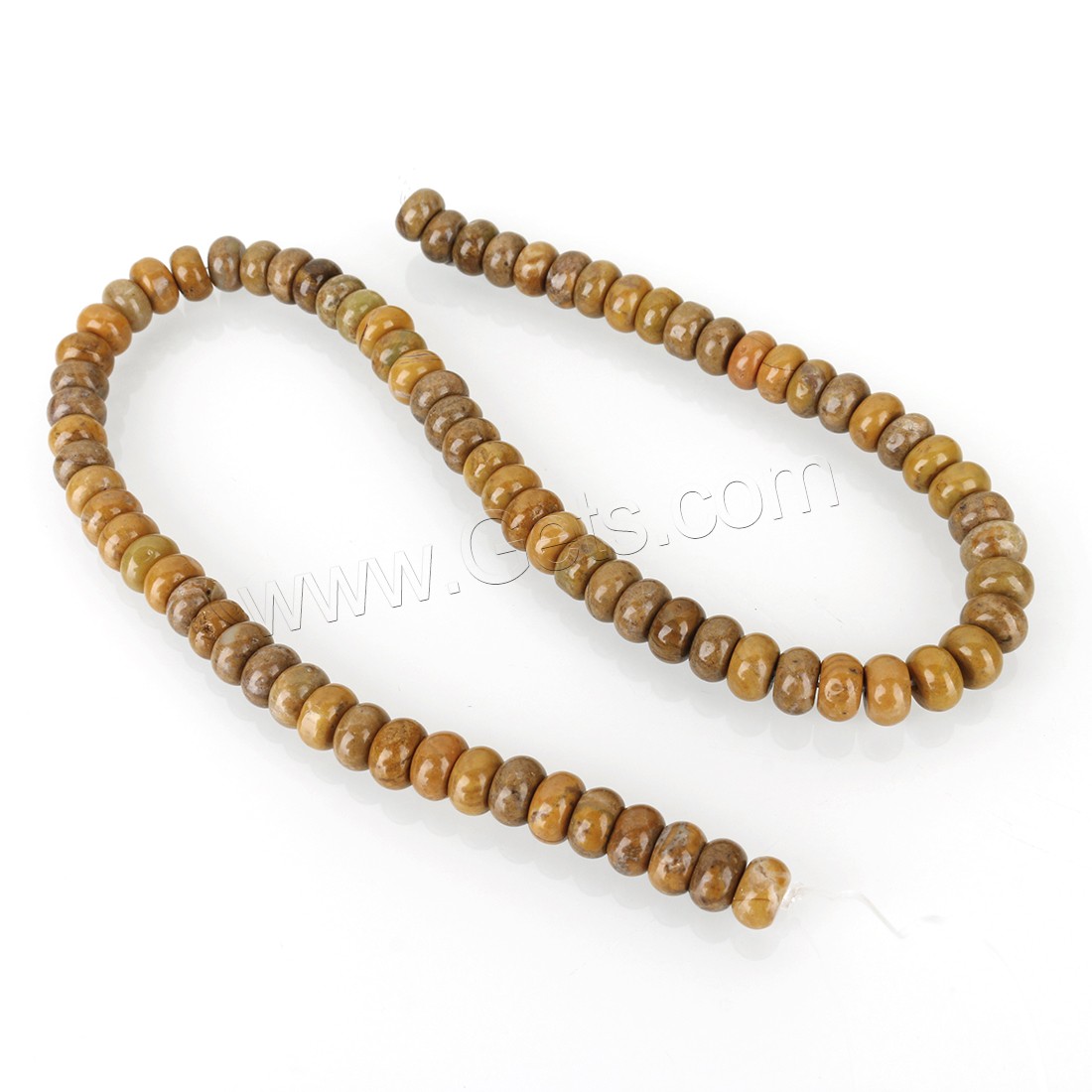 Field-yellow Stone Beads, Abacus, DIY & different size for choice, Hole:Approx 1mm, Length:Approx 16 Inch, Sold By Strand