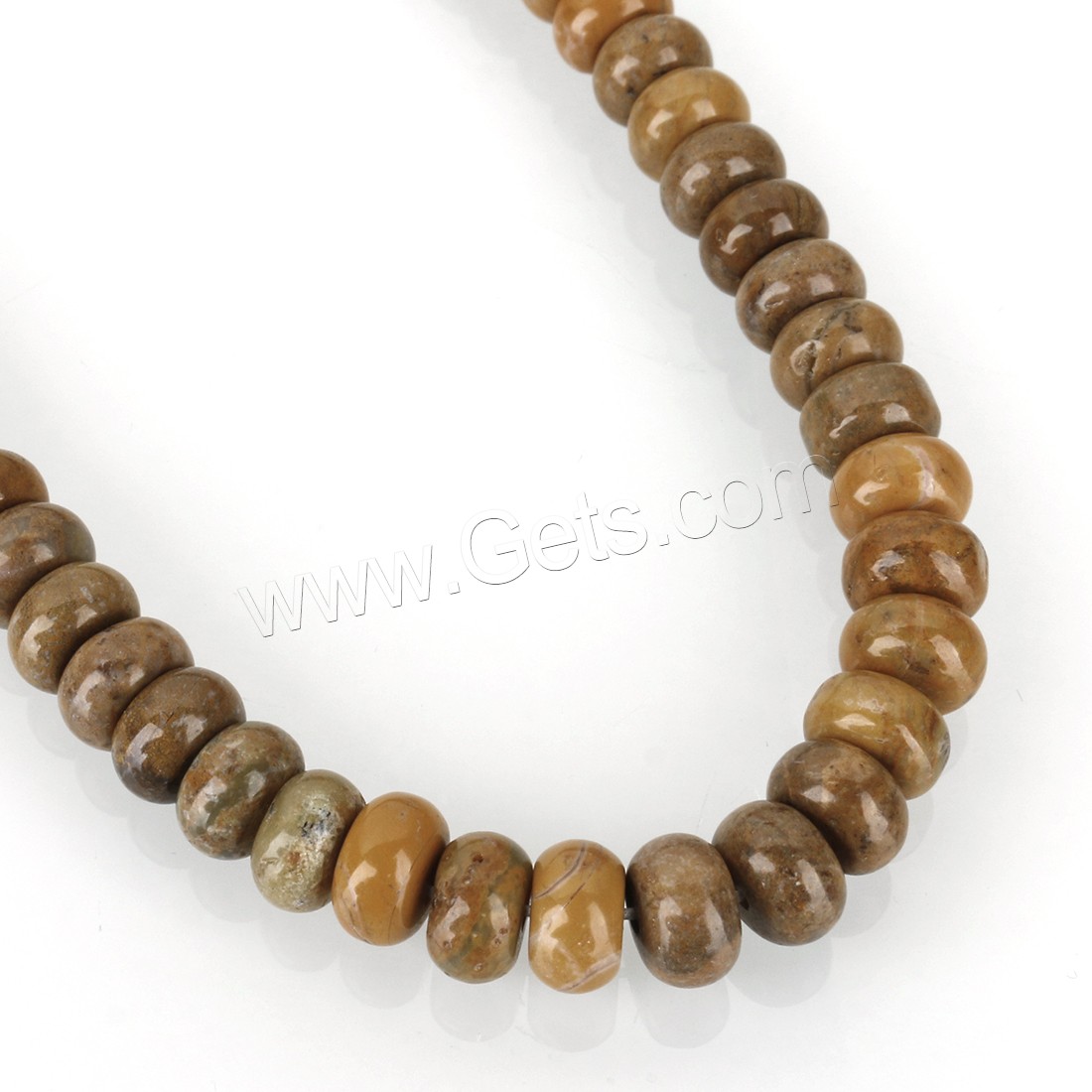 Field-yellow Stone Beads, Abacus, DIY & different size for choice, Hole:Approx 1mm, Length:Approx 16 Inch, Sold By Strand