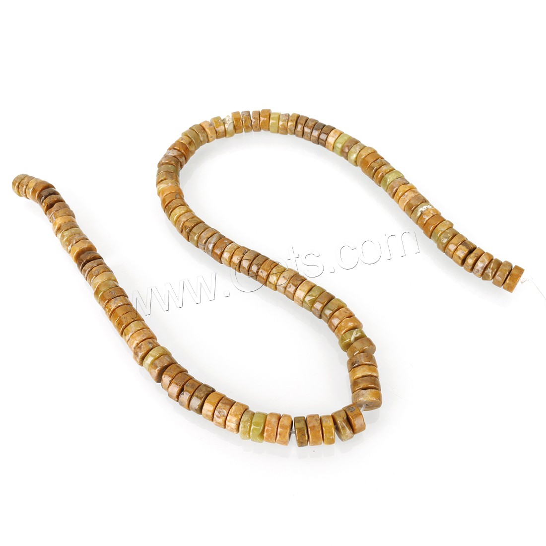 Field-yellow Stone Beads, Flat Round, DIY & different size for choice, Length:Approx 16 Inch, Sold By Strand