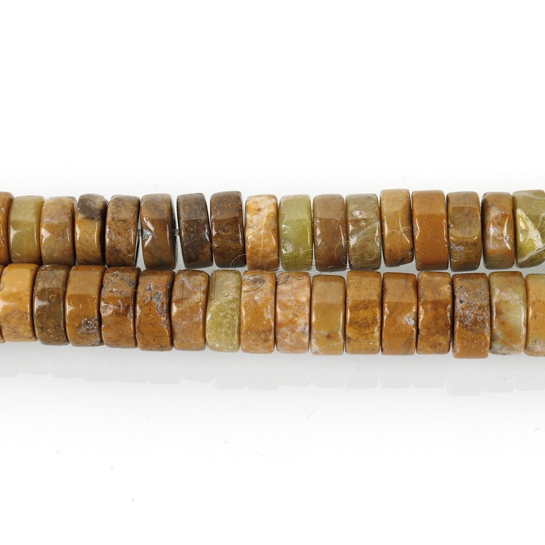 Field-yellow Stone Beads, Flat Round, DIY & different size for choice, Length:Approx 16 Inch, Sold By Strand