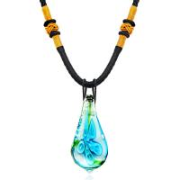 Lampwork Jewelry Necklace, Teardrop, fashion jewelry & for woman 15mm .8 Inch 