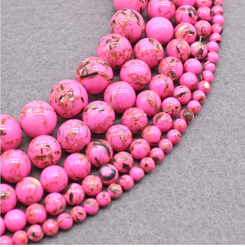 Synthetic Turquoise Beads, Round, DIY & different size for choice, more colors for choice, Hole:Approx 1mm, Sold By Strand