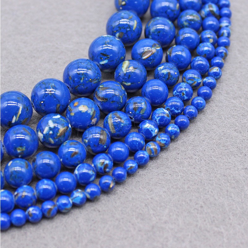 Synthetic Turquoise Beads, Round, DIY & different size for choice, more colors for choice, Hole:Approx 1mm, Sold By Strand