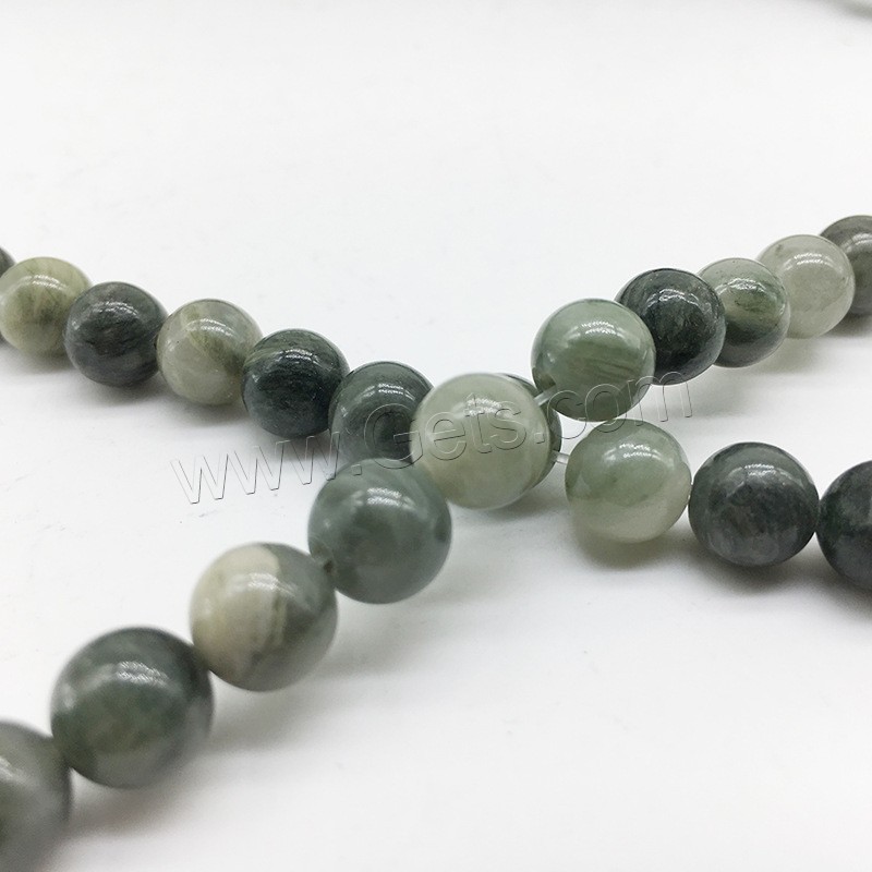 Natural Stone Beads, Round, polished, DIY & different size for choice, Hole:Approx 1mm, Sold By Strand