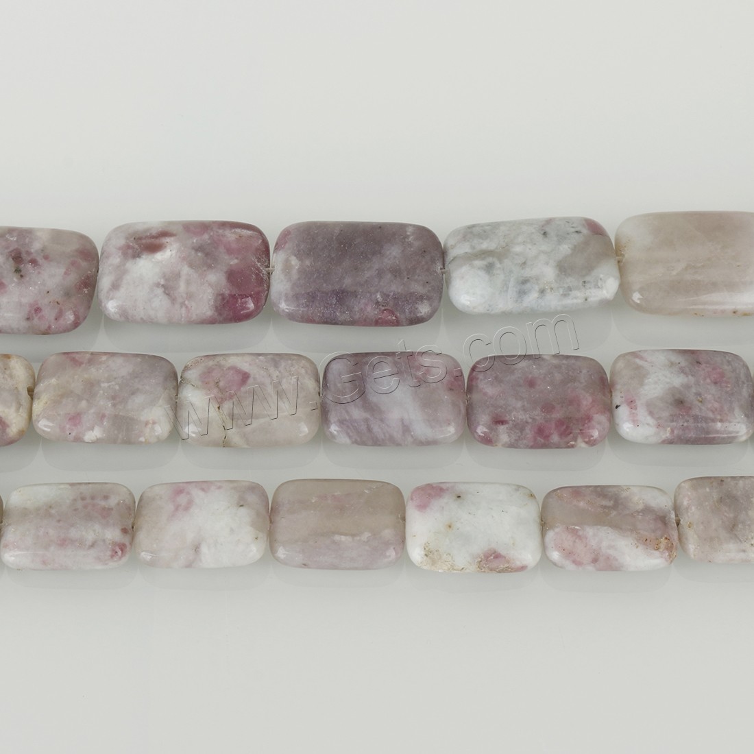 Natural Tourmaline Beads, Rectangle, different size for choice, pink, Hole:Approx 2mm, Length:Approx 16 Inch, Sold By Strand