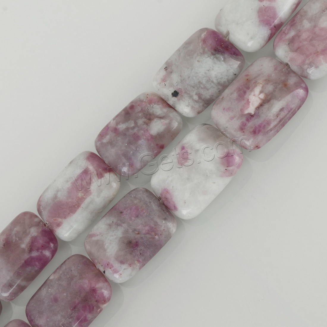 Natural Tourmaline Beads, Rectangle, different size for choice, pink, Hole:Approx 2mm, Length:Approx 16 Inch, Sold By Strand