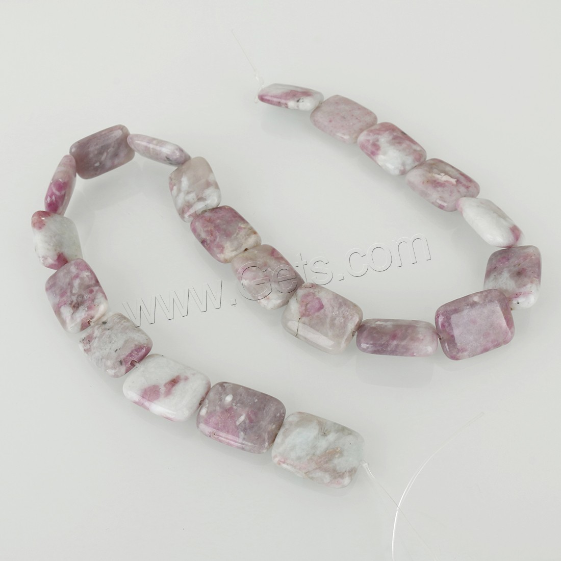 Natural Tourmaline Beads, Rectangle, different size for choice, pink, Hole:Approx 2mm, Length:Approx 16 Inch, Sold By Strand