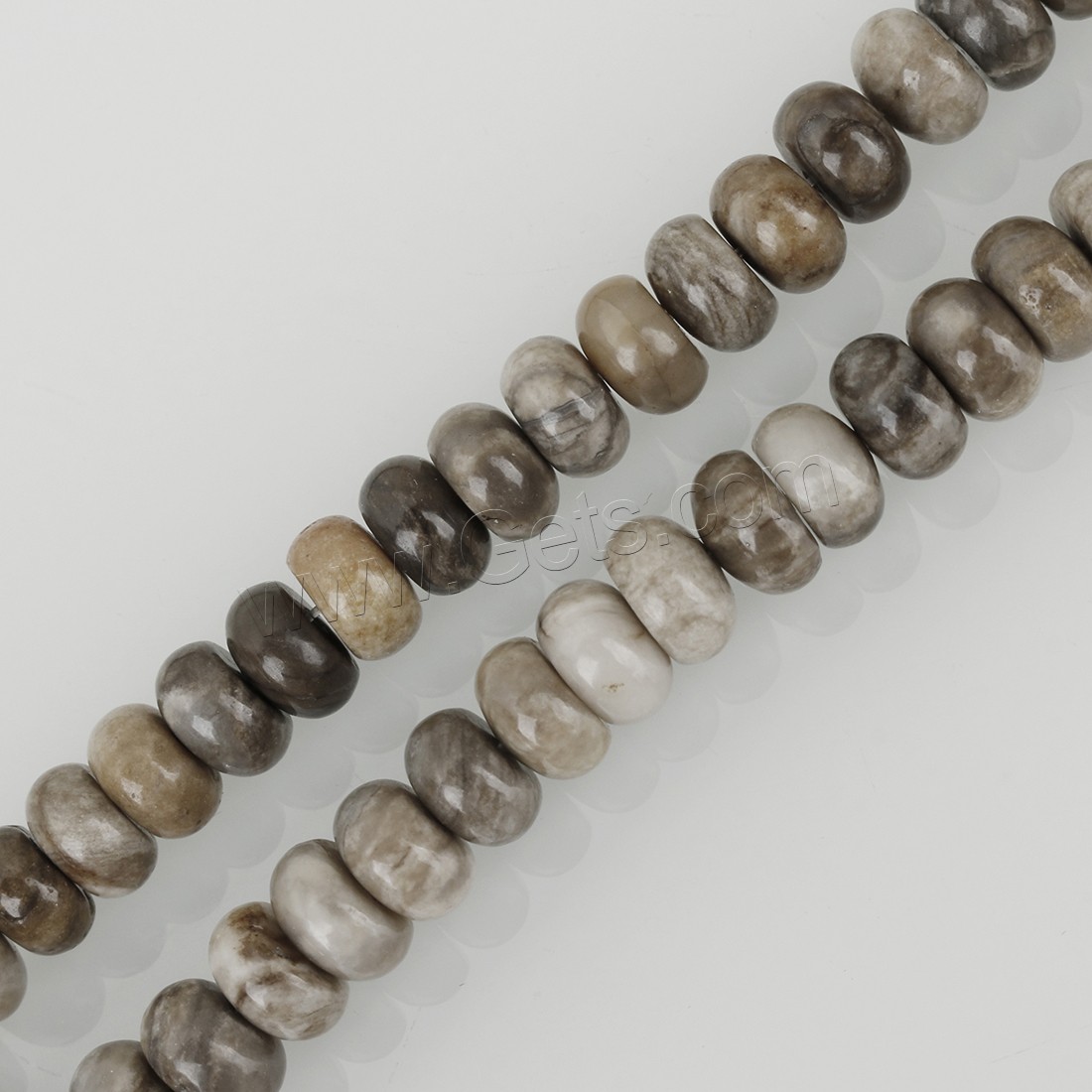 Silver Leaf Jasper Bead, different size for choice, Hole:Approx 1mm, Length:Approx 16 Inch, Sold By Strand