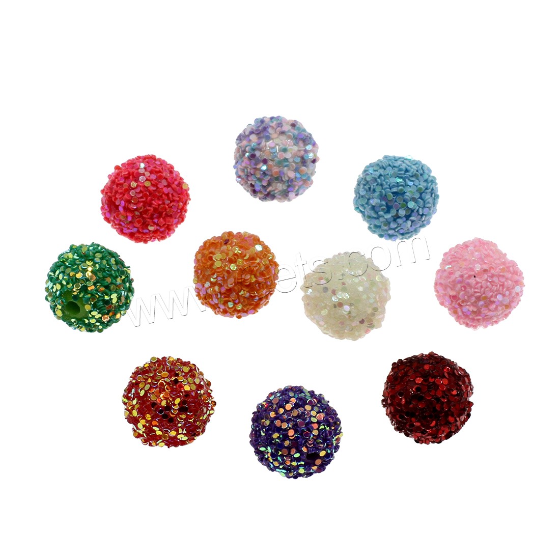 Acrylic Jewelry Beads, Round, different size for choice, more colors for choice, Hole:Approx 2mm, Sold By Bag