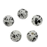 Bijoux Perles en résine, Rond, normes différentes pour le choix, blanc et noir Environ 2.5mm, Vendu par sac