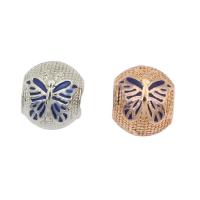 Enamel Zinc Alloy European Beads, plated Approx 4.5mm 