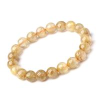 Rutilated Quartz Bracelet, fashion jewelry & Unisex 18cm 