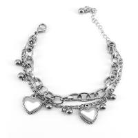 Titane bracelet en acier et bracelet, Acier titane, bijoux de mode & pour femme, 21.5cm, Vendu par PC