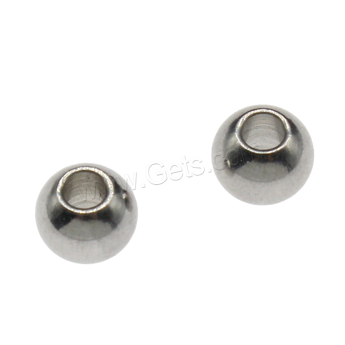 Stainless Steel Beads, Round, different size for choice, more colors for choice, Hole:Approx 2.7mm, 500PCs/Bag, Sold By Bag