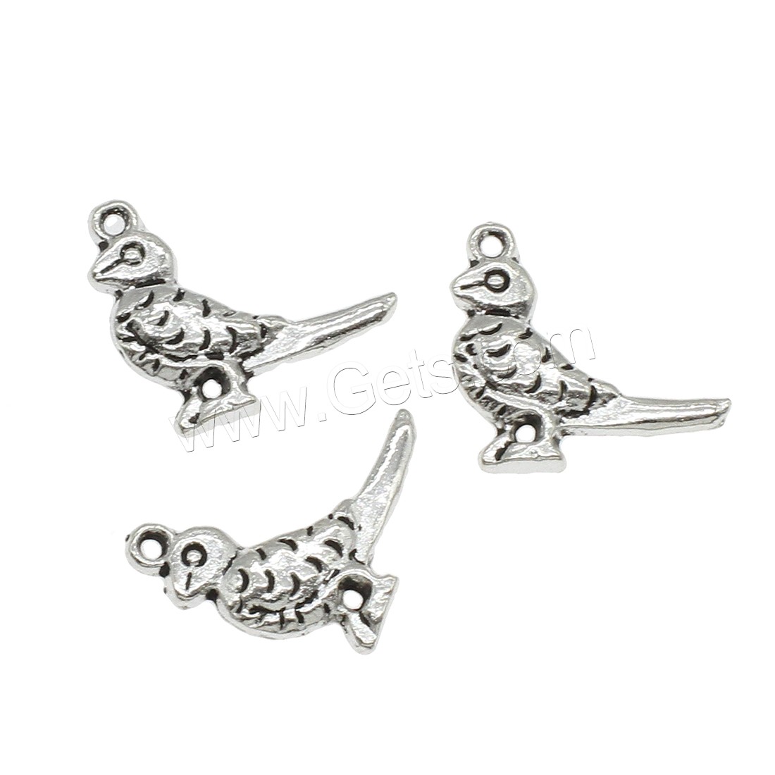 Connecteur en alliage de Zinc animal, oiseau, Placage, boucle de 1/1, plus de couleurs à choisir, 18x15x1.8mm, Trou:Environ 2mm, Environ 1000PC/kg, Vendu par kg