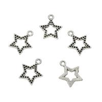 Zinc Alloy Star Pendant, plated, hollow Approx 2.5mm, Approx 