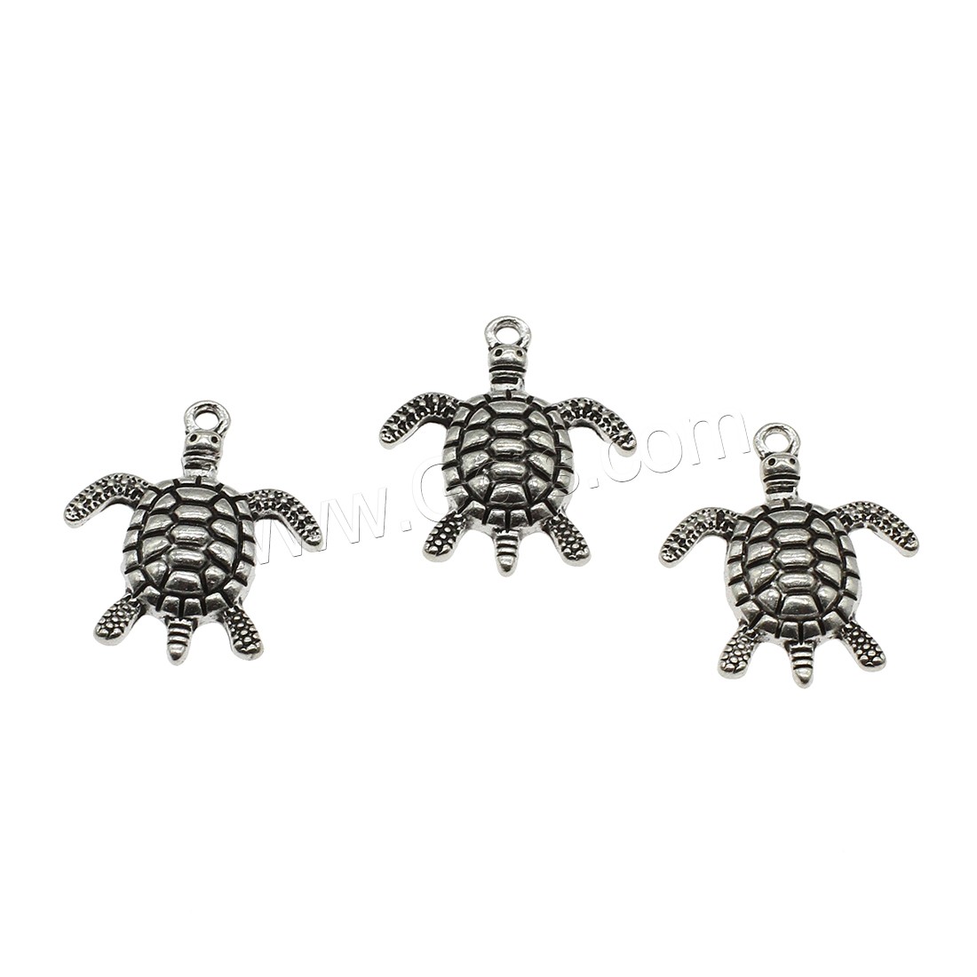 Pendentifs animaux en alliage de zinc, tortue, Placage, plus de couleurs à choisir, 21x24x3.5mm, Trou:Environ 1.8mm, Environ 588PC/kg, Vendu par kg