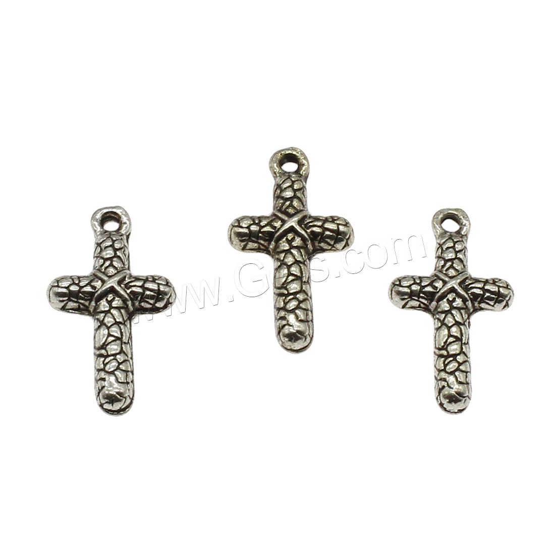 Zinc Alloy Cross Pendants, plated, more colors for choice, 9.5x17.5x2.2mm, Hole:Approx 1mm, Approx 1666PCs/KG, Sold By KG