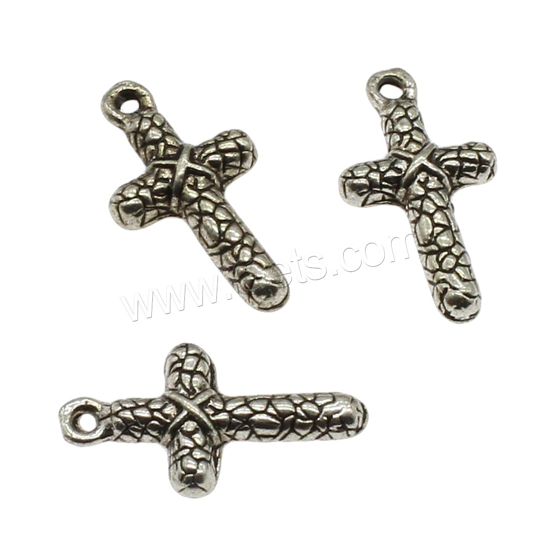 Zinc Alloy Cross Pendants, plated, more colors for choice, 9.5x17.5x2.2mm, Hole:Approx 1mm, Approx 1666PCs/KG, Sold By KG