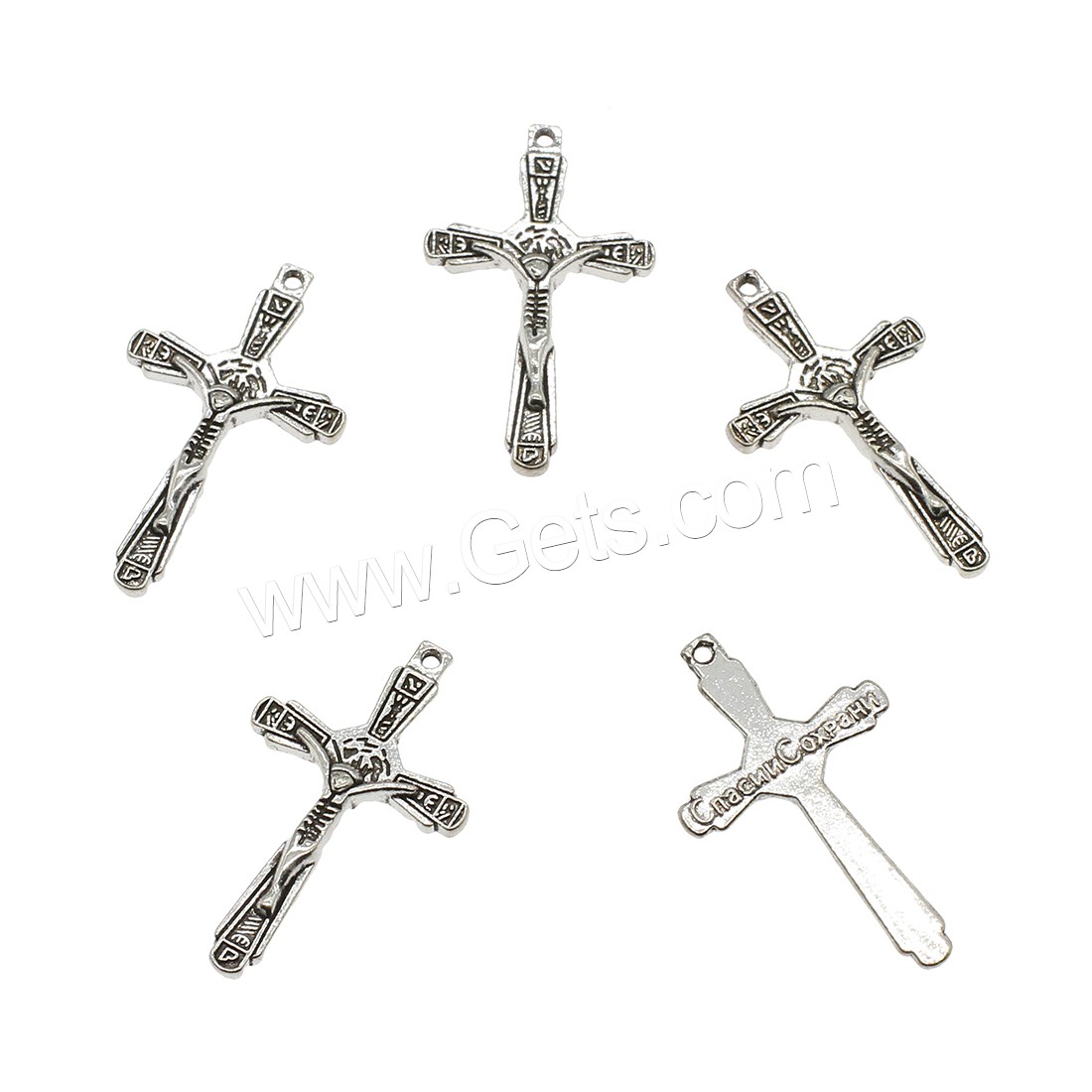 Zinc Alloy Cross Pendants, Crucifix Cross, plated, more colors for choice, 20x35x3mm, Hole:Approx 1.4mm, Approx 500PCs/KG, Sold By KG