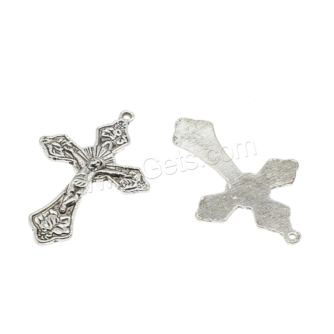 Zinc Alloy Cross Pendants, Crucifix Cross, plated, more colors for choice, 31x49x4mm, Hole:Approx 2mm, Approx 238PCs/KG, Sold By KG