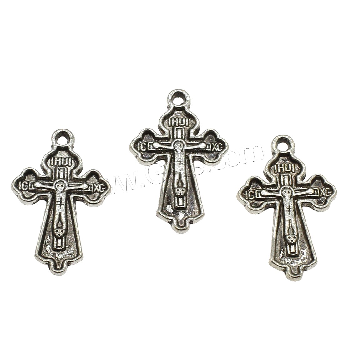 Zinc Alloy Cross Pendants, Crucifix Cross, plated, more colors for choice, 16x25.5x1.8mm, Hole:Approx 1.6mm, Approx 625PCs/KG, Sold By KG