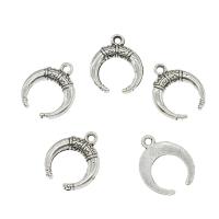 Zinc Alloy Jewelry Pendants, Moon, plated Approx 1.7mm, Approx 