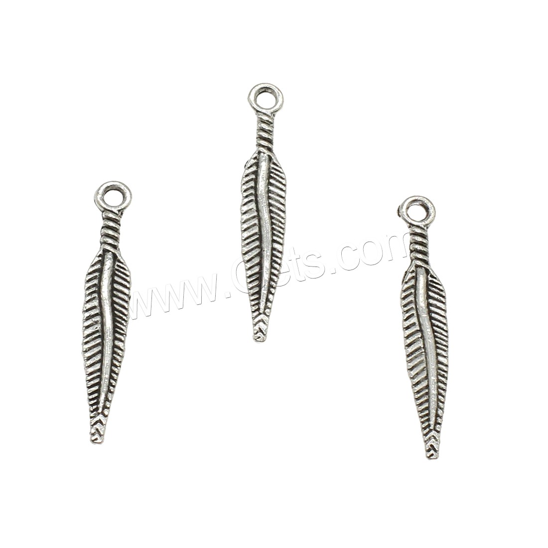 Zinc Alloy Feather Pendants, plated, more colors for choice, 4.5x28.5x1.2mm, Hole:Approx 1.7mm, Approx 2500PCs/KG, Sold By KG