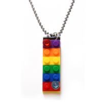 Collier en acier inoxydable Pull, acier inoxydable 316L, avec plastique, unisexe & styles différents pour le choix, multicolore Environ 27.6 pouce, Vendu par brin