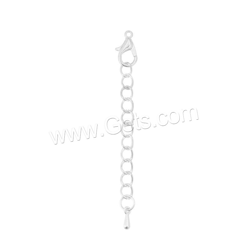 Zinc Alloy Extender Chain, plated, different size for choice & twist oval chain, more colors for choice, 20Strands/Bag, Sold By Bag