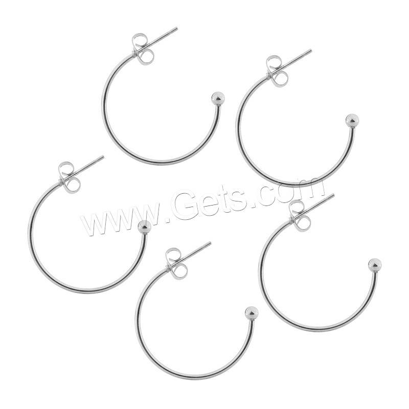 Edelstahl Stud Ohrring, plattiert, verschiedene Größen vorhanden & für Frau, keine, 6PCs/Tasche, verkauft von Tasche