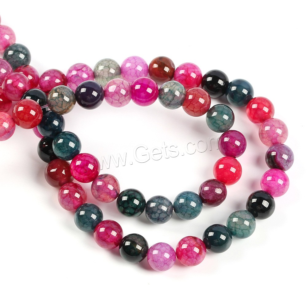 Agate Beads, Synthetic Gemstone, Round, DIY & different size for choice, more colors for choice, Hole:Approx 1mm, Sold By Strand